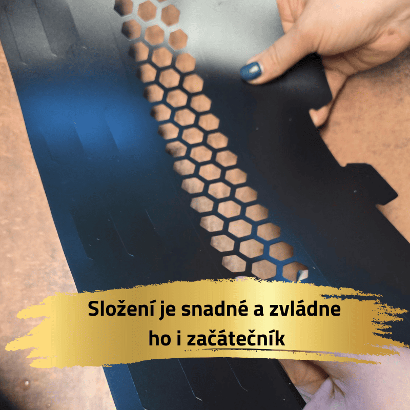 Mechová opora exclusive matná M 35 cm s mechem a zip páskou