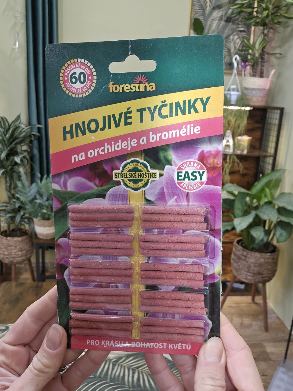 Hnojivo tyčinkové na Orchidee Forestina