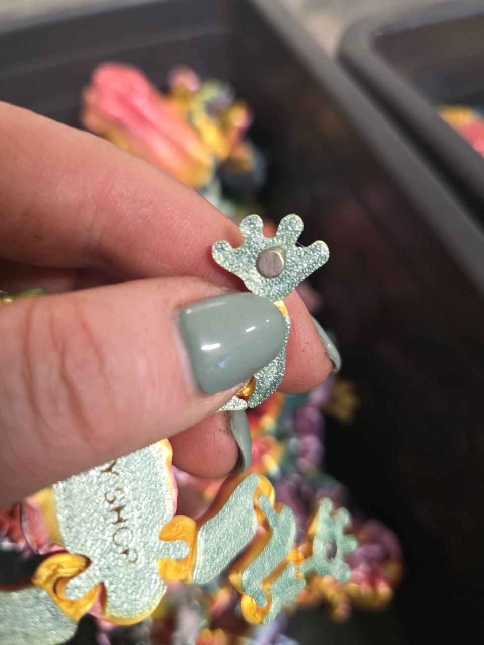 S Žába magnetická 3D tisk letní kolekce žlutá