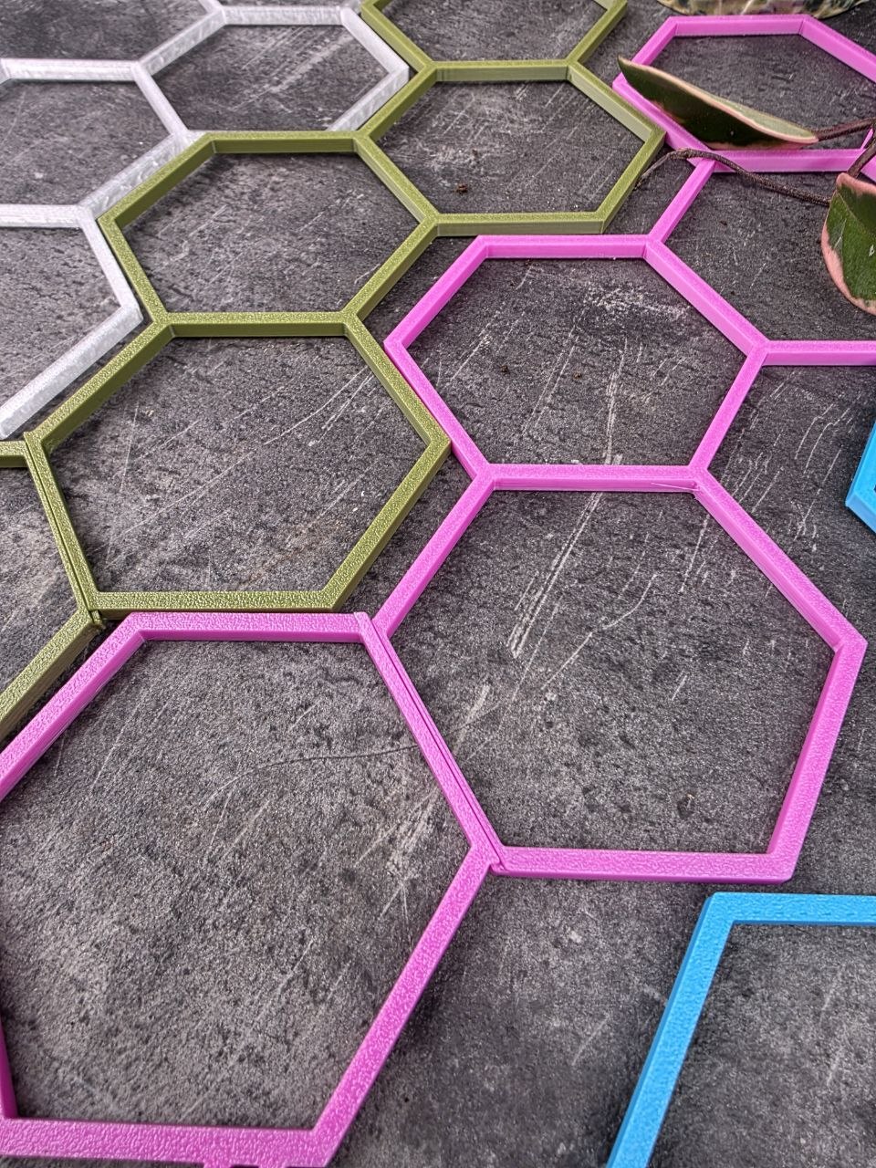 Opora mřížka 3D tisk růžová na drobné šlahounky, velikost 50 cm
