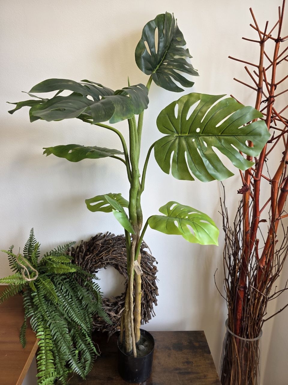 Imitace pokojová rostlina monstera 120 cm