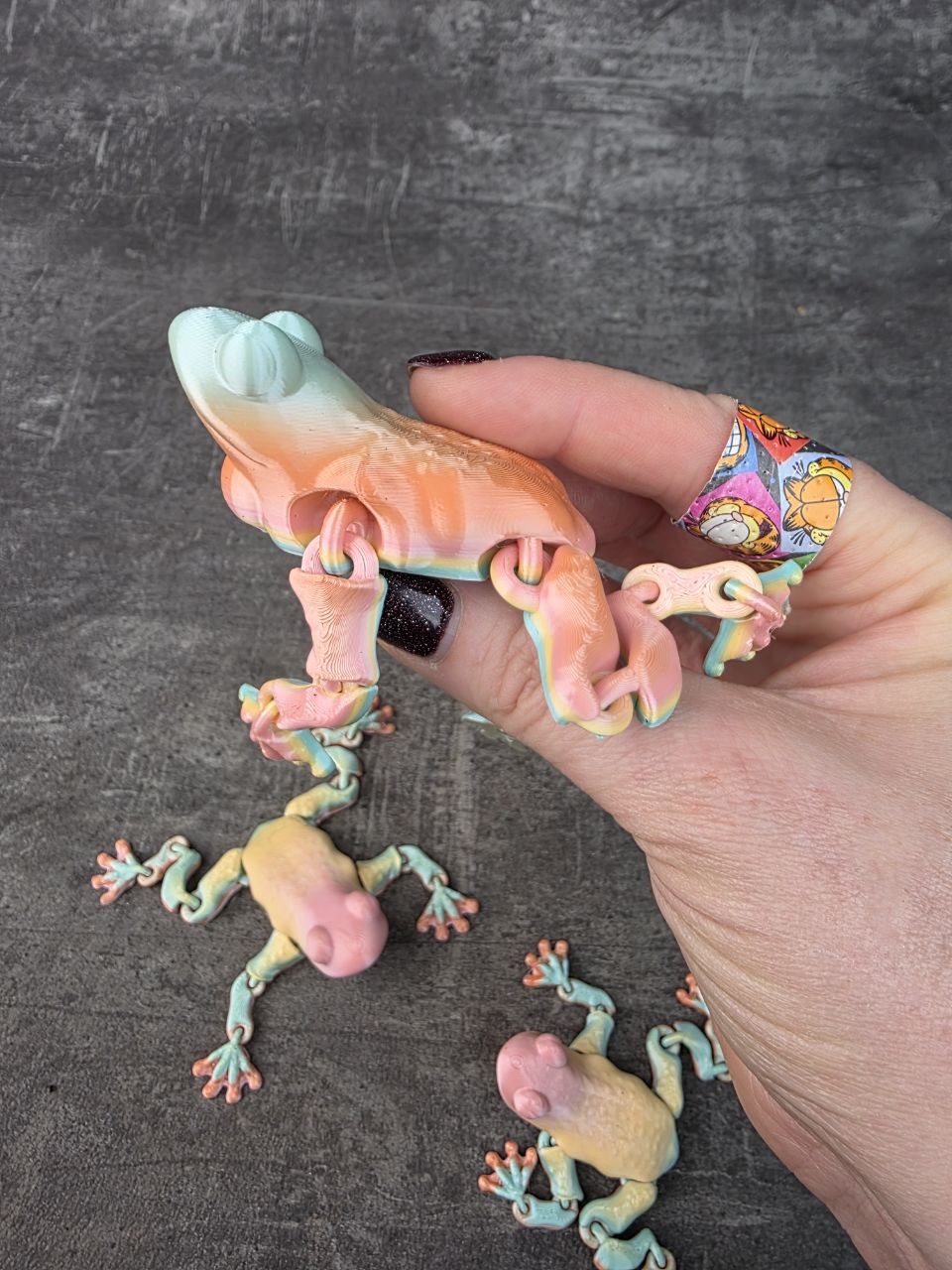 Žába magnetická 3D tisk vícebarevná L