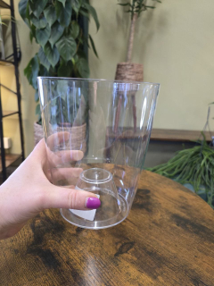 Obal průhledný s drenáží plast 13 cm