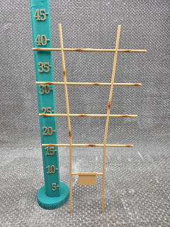 Žebřík plastový imitace bambus 34 cm