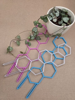 Opora mřížka 3D tisk barevná na drobné květiny 29 cm