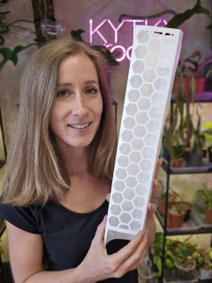 Mechová opora bílá L 40 cm bez výplně