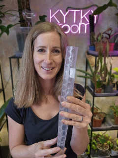 Mechová opora průhledná S 30 cm bez výplně